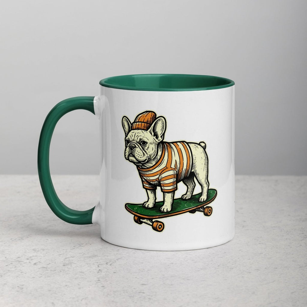 Mug à Intérieur Coloré | Bouledogue De Rue - Felpatee - Mug Bicolore - Felpatee