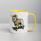 Mug à Intérieur Coloré | Bouledogue De Rue - Felpatee - Mug Bicolore - Felpatee