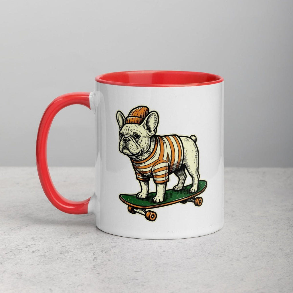 Mug à Intérieur Coloré | Bouledogue De Rue - Felpatee - Mug Bicolore - Felpatee