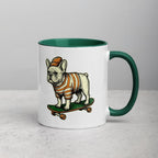 Mug à Intérieur Coloré | Bouledogue De Rue - Felpatee - Mug Bicolore - Felpatee