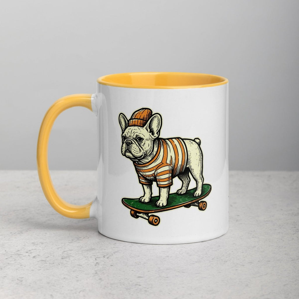 Mug à Intérieur Coloré | Bouledogue De Rue - Felpatee - Mug Bicolore - Felpatee
