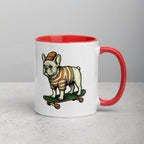 Mug à Intérieur Coloré | Bouledogue De Rue - Felpatee - Mug Bicolore - Felpatee