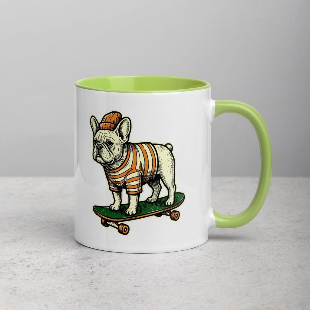 Mug à Intérieur Coloré | Bouledogue De Rue - Felpatee - Mug Bicolore - Felpatee