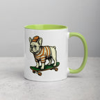 Mug à Intérieur Coloré | Bouledogue De Rue - Felpatee - Mug Bicolore - Felpatee