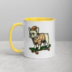 Mug à Intérieur Coloré | Bouledogue De Rue - Felpatee - Mug Bicolore - Felpatee