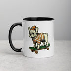 Mug à Intérieur Coloré | Bouledogue De Rue - Felpatee - Mug Bicolore - Felpatee