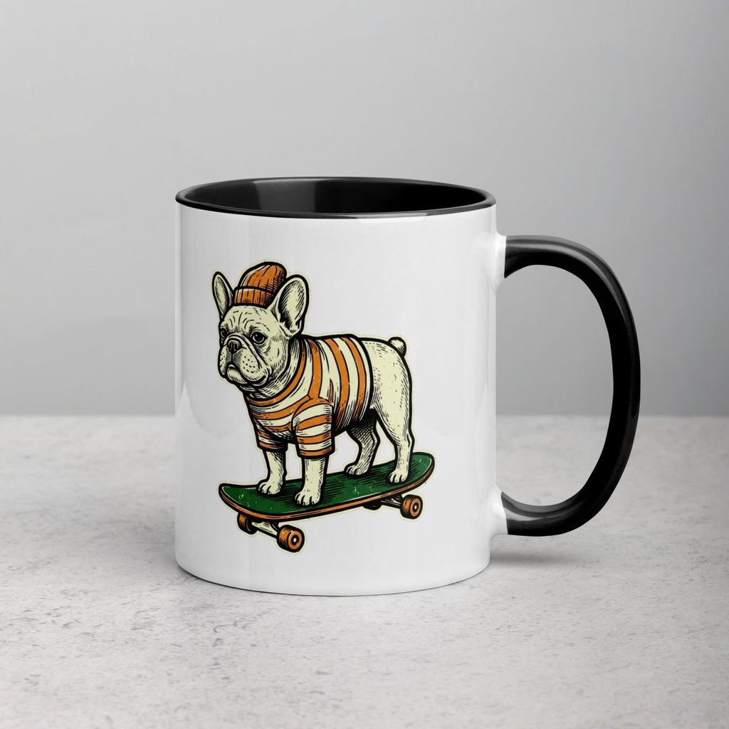 Mug à Intérieur Coloré | Bouledogue De Rue - Felpatee - Mug Bicolore - Felpatee