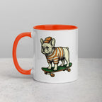 Mug à Intérieur Coloré | Bouledogue De Rue - Felpatee - Mug Bicolore - Felpatee