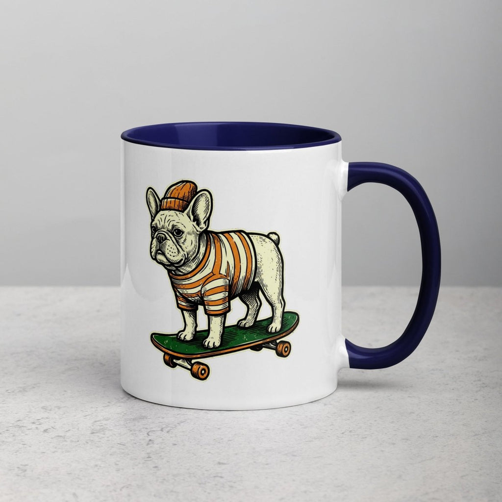 Mug à Intérieur Coloré | Bouledogue De Rue - Felpatee - Mug Bicolore - Felpatee
