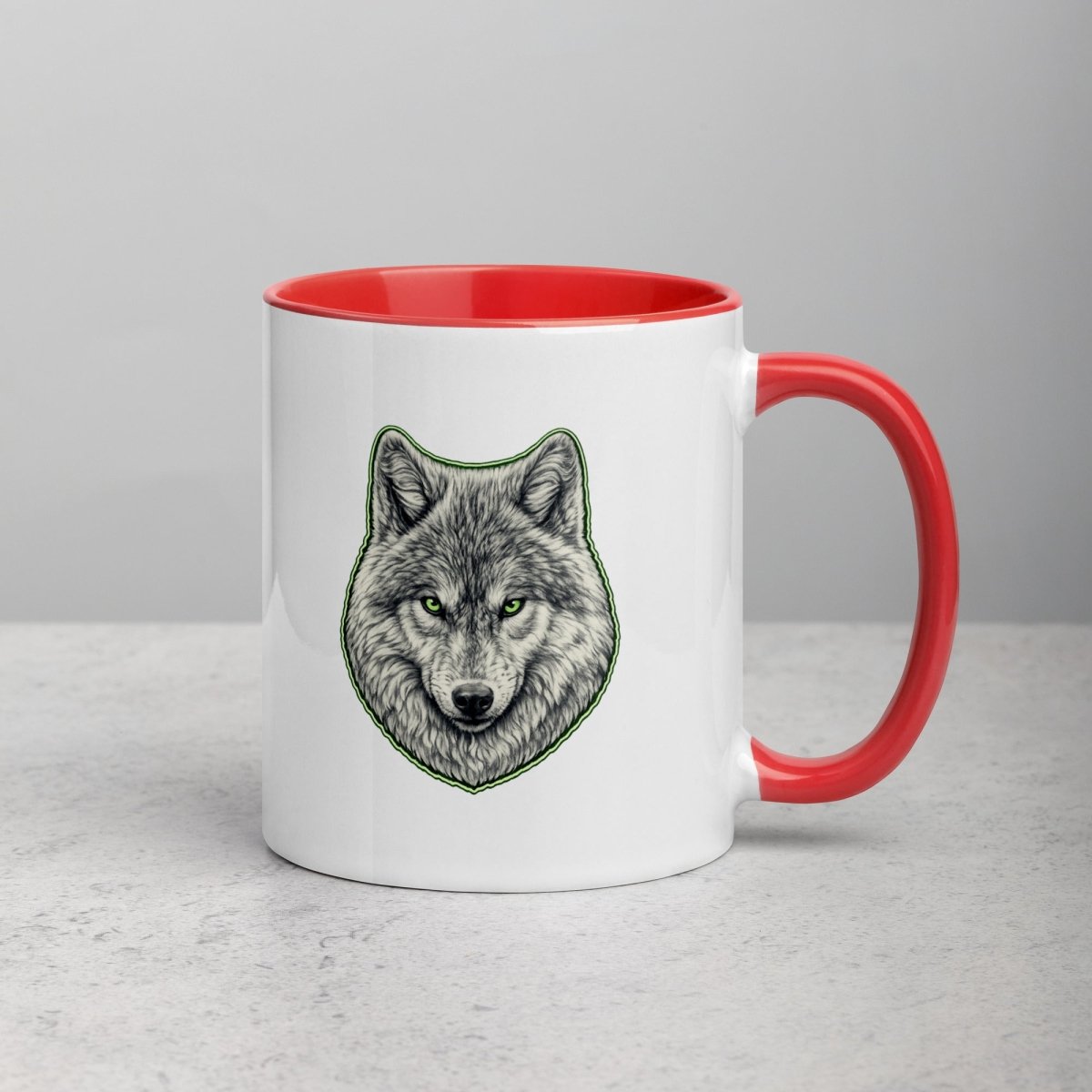 Mug à Intérieur Coloré | Instinct Émeraude - Felpatee - Mug Bicolore - Felpatee
