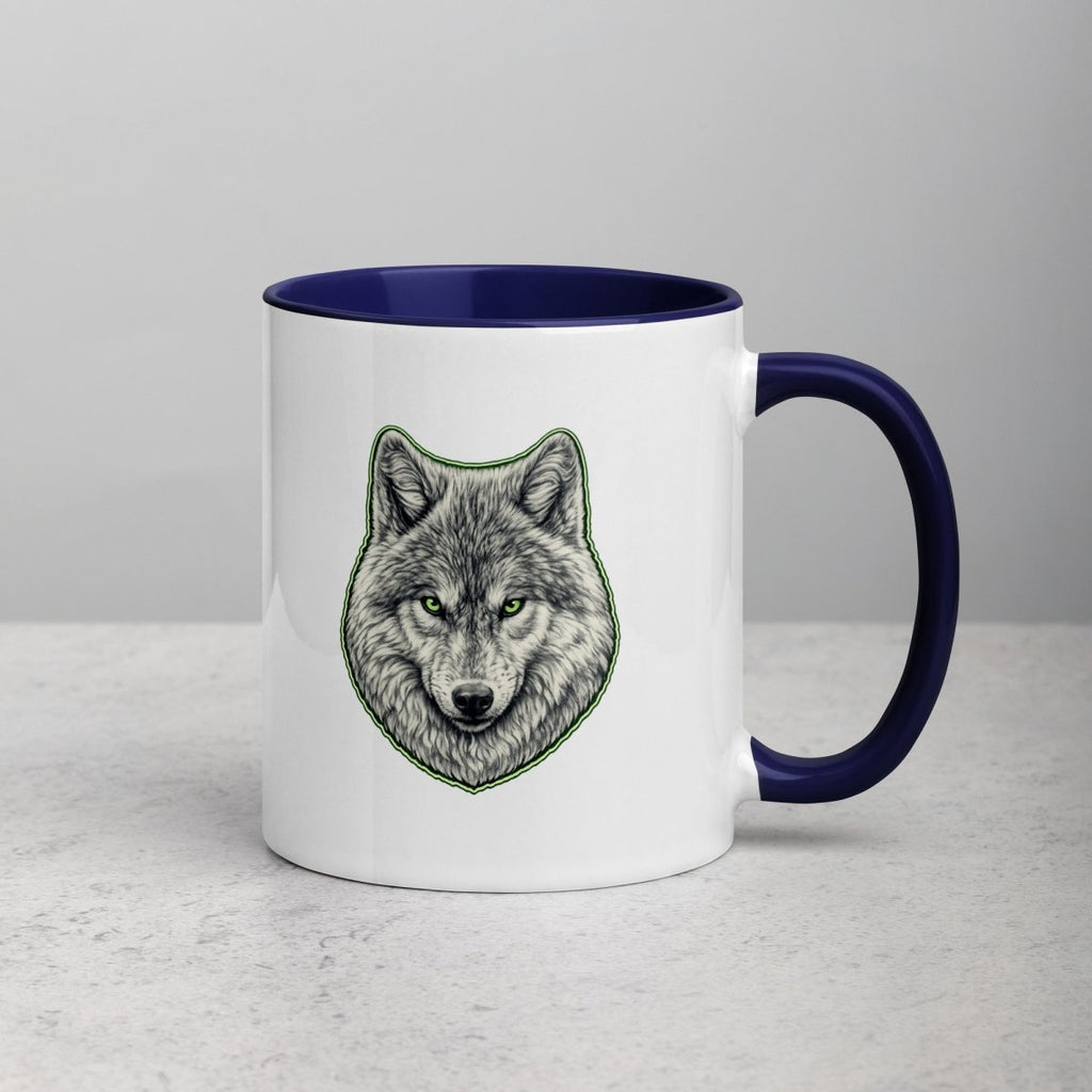 Mug à Intérieur Coloré | Instinct Émeraude - Felpatee - Mug Bicolore - Felpatee