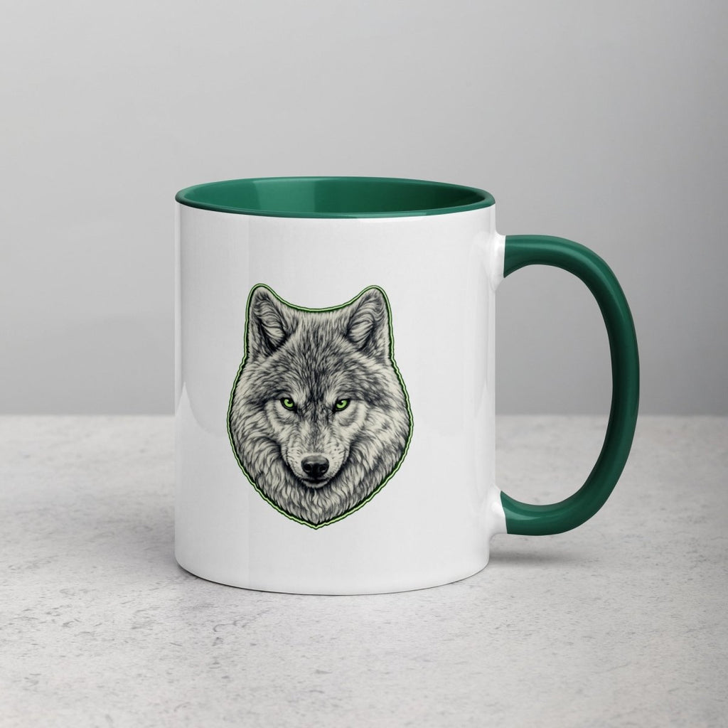 Mug à Intérieur Coloré | Instinct Émeraude - Felpatee - Mug Bicolore - Felpatee