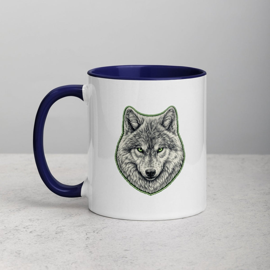Mug à Intérieur Coloré | Instinct Émeraude - Felpatee - Mug Bicolore - Felpatee