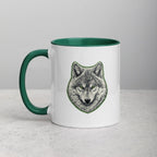 Mug à Intérieur Coloré | Instinct Émeraude - Felpatee - Mug Bicolore - Felpatee
