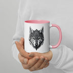 Mug à Intérieur Coloré | Loup Gardien Runique - Felpatee - mug - Felpatee
