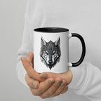 Mug à Intérieur Coloré | Loup Gardien Runique - Felpatee - mug - Felpatee