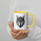 Mug à Intérieur Coloré | Loup Gardien Runique - Felpatee - mug - Felpatee