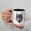 Mug à Intérieur Coloré | Loup Gardien Runique - Felpatee - mug - Felpatee