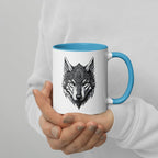Mug à Intérieur Coloré | Loup Gardien Runique - Felpatee - mug - Felpatee