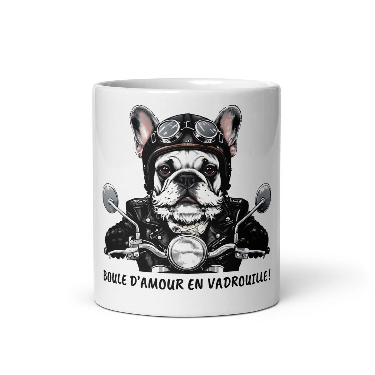 Mug Blanc Brillant | Esprit Motard Canin - Felpatee - mug - Felpatee