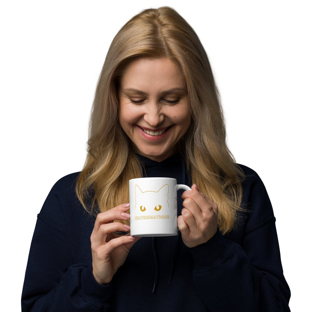 Mug Blanc Brillant | Le Chat Chatrismatique - Felpatee - mug - Felpatee
