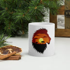 Mug Blanc Brillant | Lion Sunset - Felpatee - mug - Felpatee