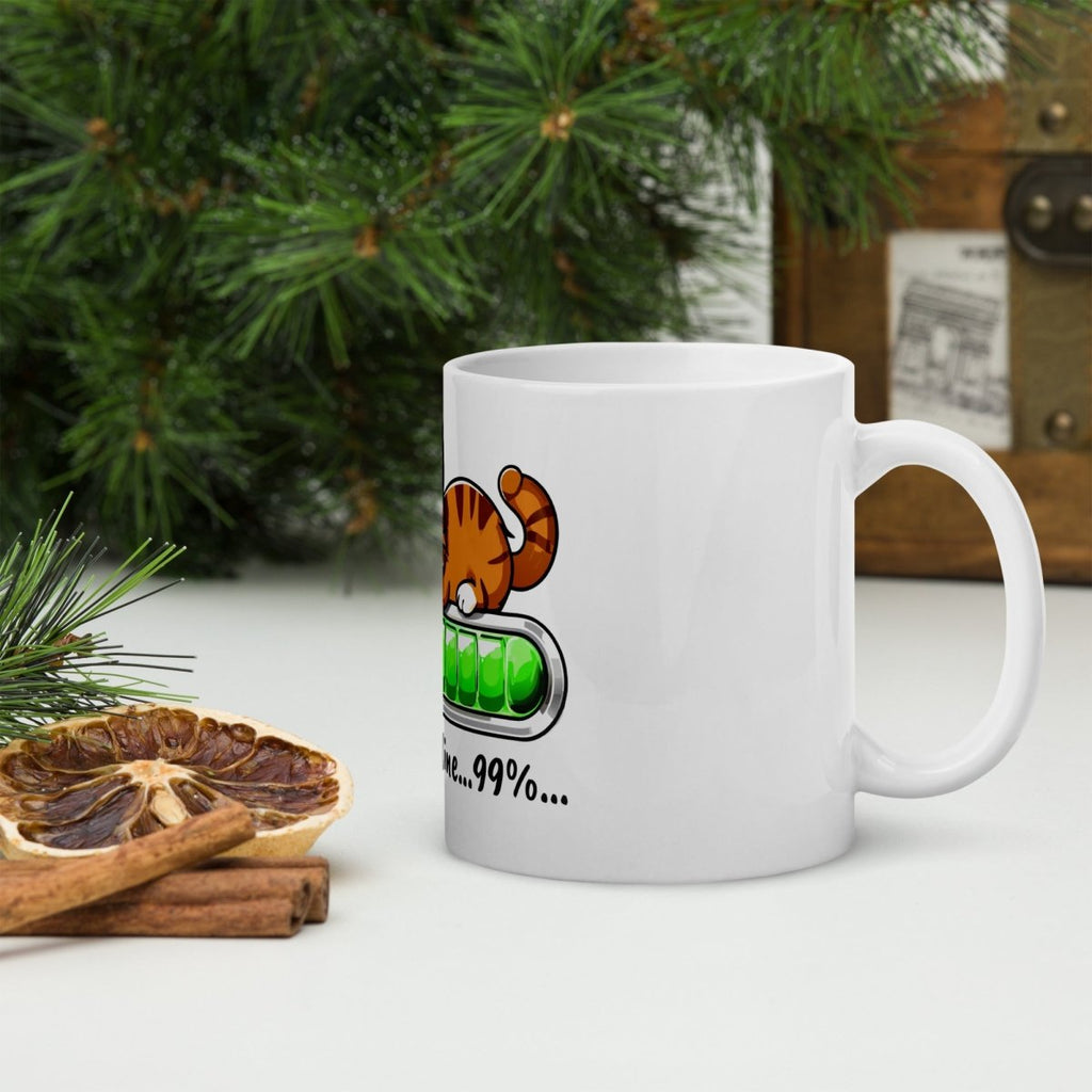 Mug Blanc Brillant | Réflexion Féline - Felpatee - mug - Felpatee