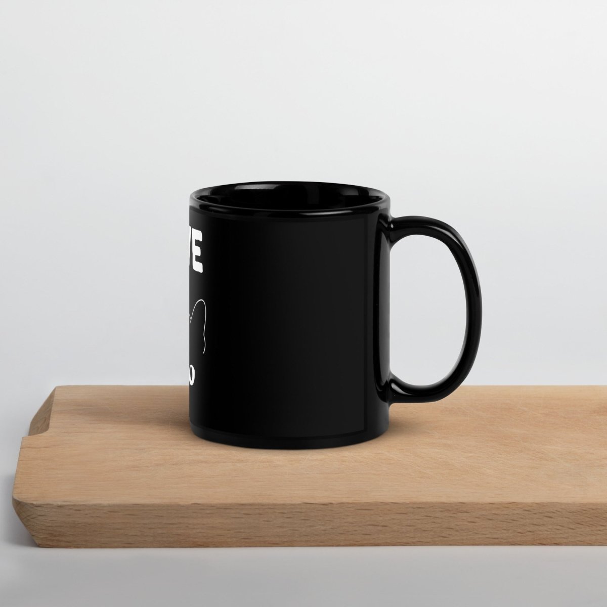Mug Brillant Noir | Love Cat - Felpatee - mug - Felpatee