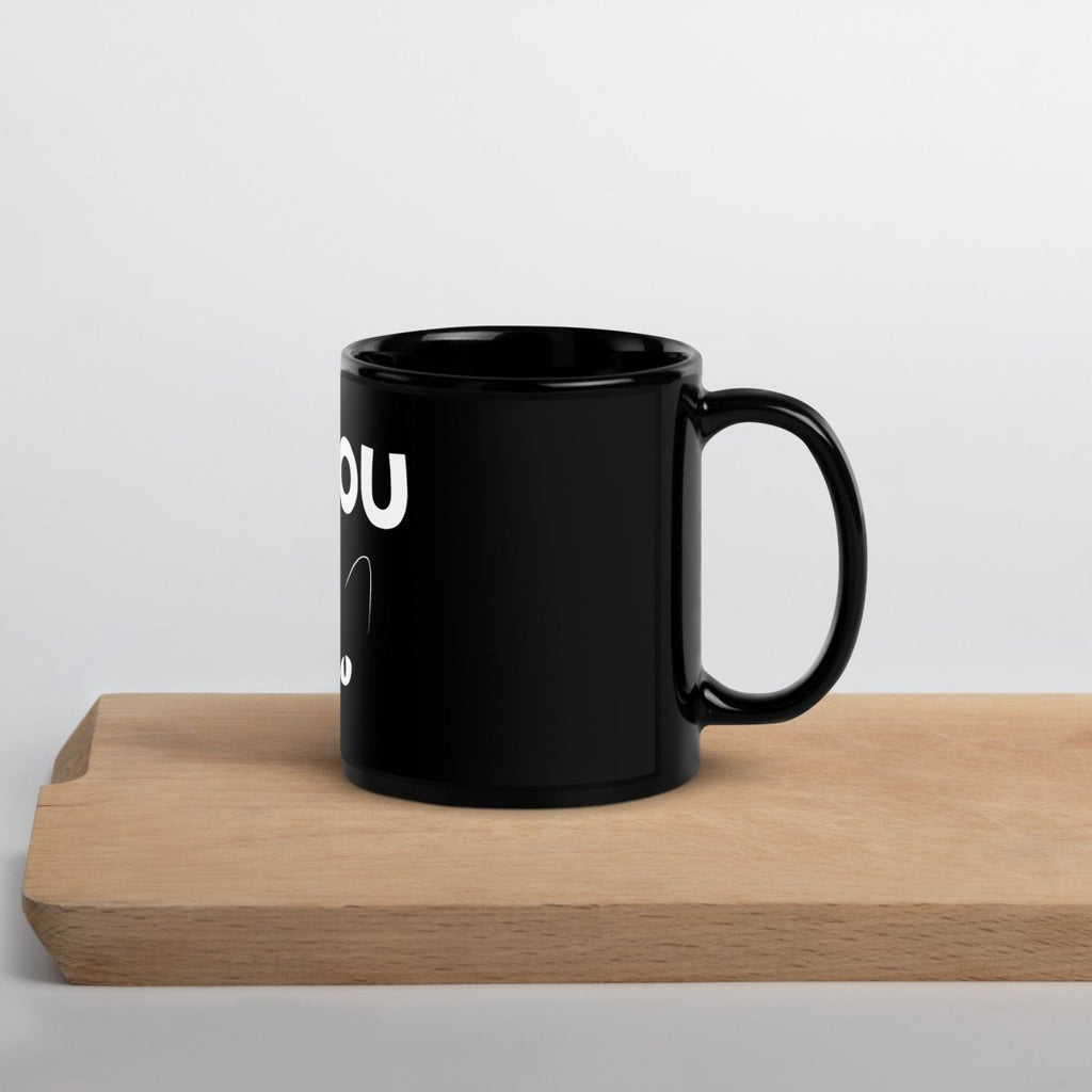 Mug Brillant Noir | Miaou : L'Œil du Chat - Felpatee - mug - Felpatee