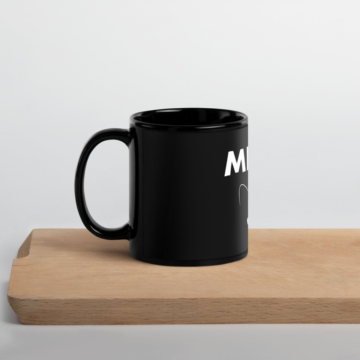 Mug Brillant Noir | Miaou : L'Œil du Chat - Felpatee - mug - Felpatee