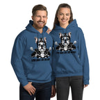 Sweat à capuche | Aventurier Bouledogue Français Motard - Gildan - sweat a capuche - Felpatee