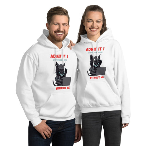 Sweat à capuche | Chat Hacker & Sassy - Gildan - sweat a capuche - Felpatee
