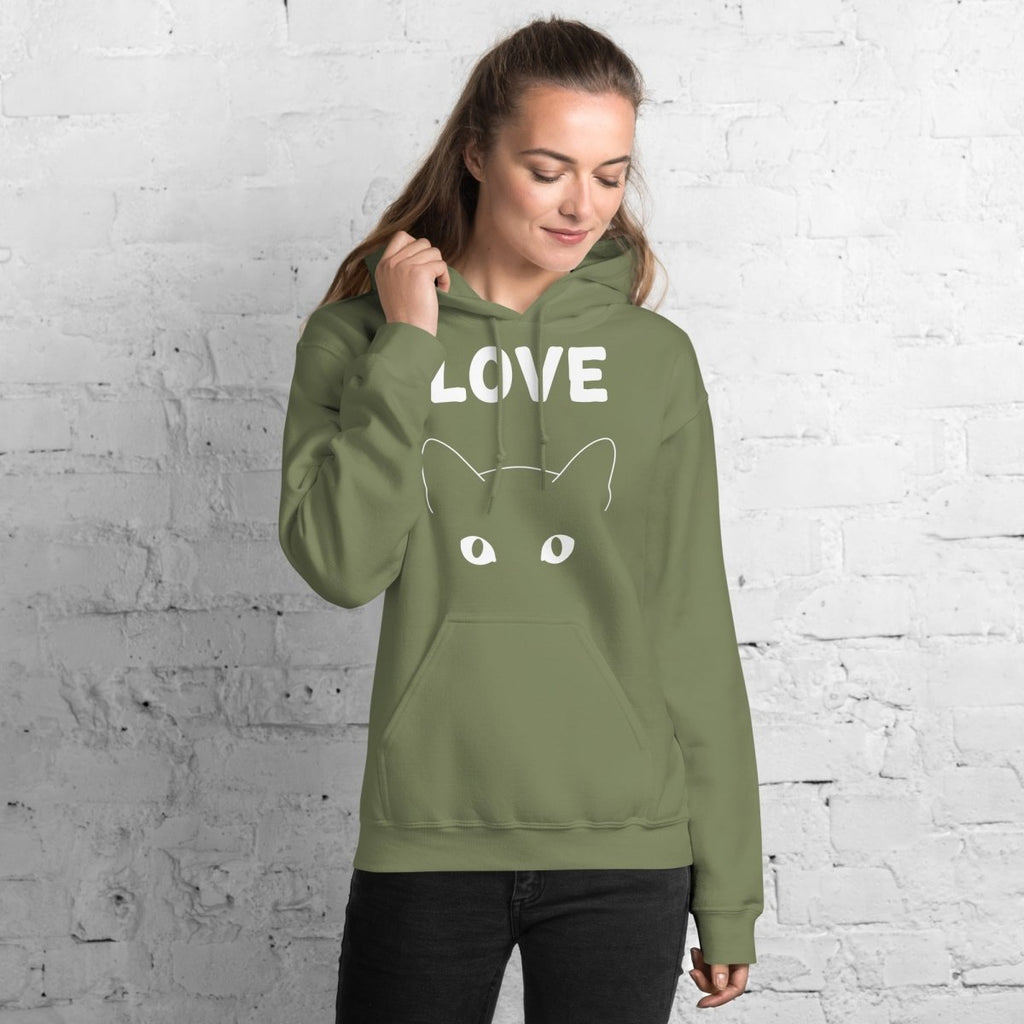 Sweat à Capuche | Love Cat - Gildan - sweat a capuche - Felpatee