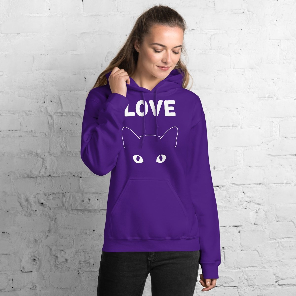 Sweat à Capuche | Love Cat - Gildan - sweat a capuche - Felpatee