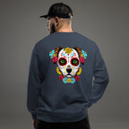 Sweat Alpha | Chien Calavera Fleuri | Édition Signature - Felpatee - sweat alpha - Felpatee