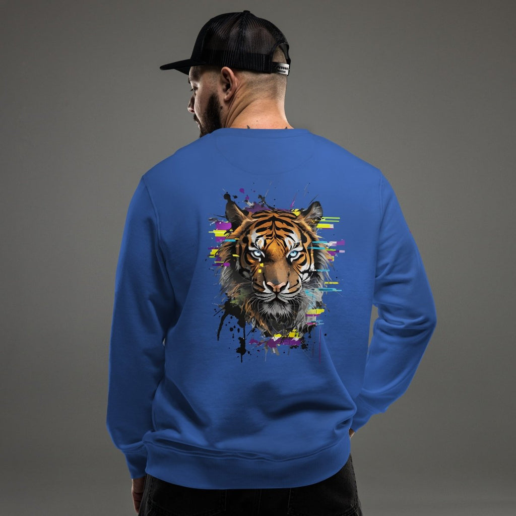 Sweat Alpha | Tigre Intense Effet Glitch Art | Édition Signature - Felpatee - sweat alpha - Felpatee