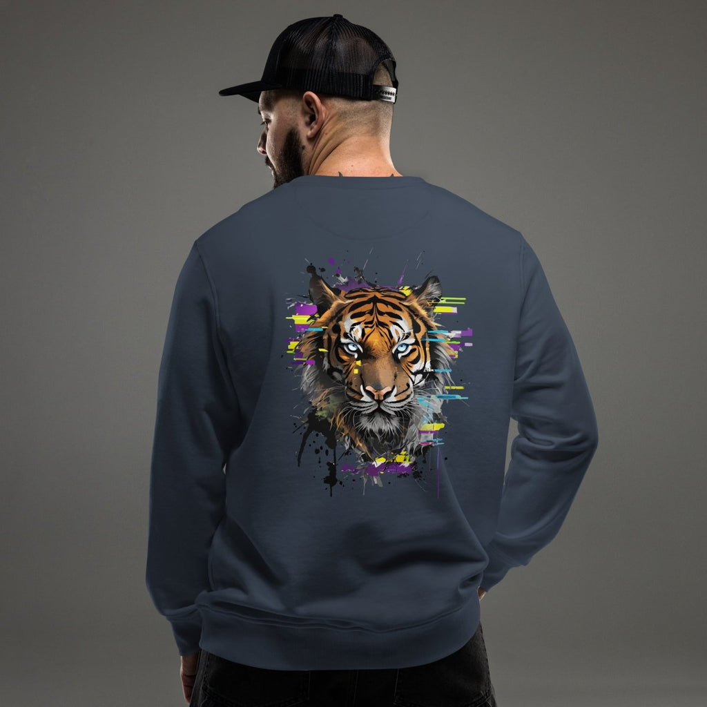 Sweat Alpha | Tigre Intense Effet Glitch Art | Édition Signature - Felpatee - sweat alpha - Felpatee