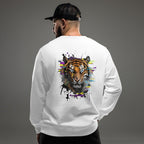 Sweat Alpha | Tigre Intense Effet Glitch Art | Édition Signature - Felpatee - sweat alpha - Felpatee
