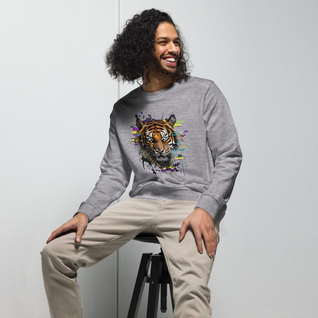 Sweat Durable | Tigre Intense Effet Glitch Art - SOL'S - sweat durable - Felpatee