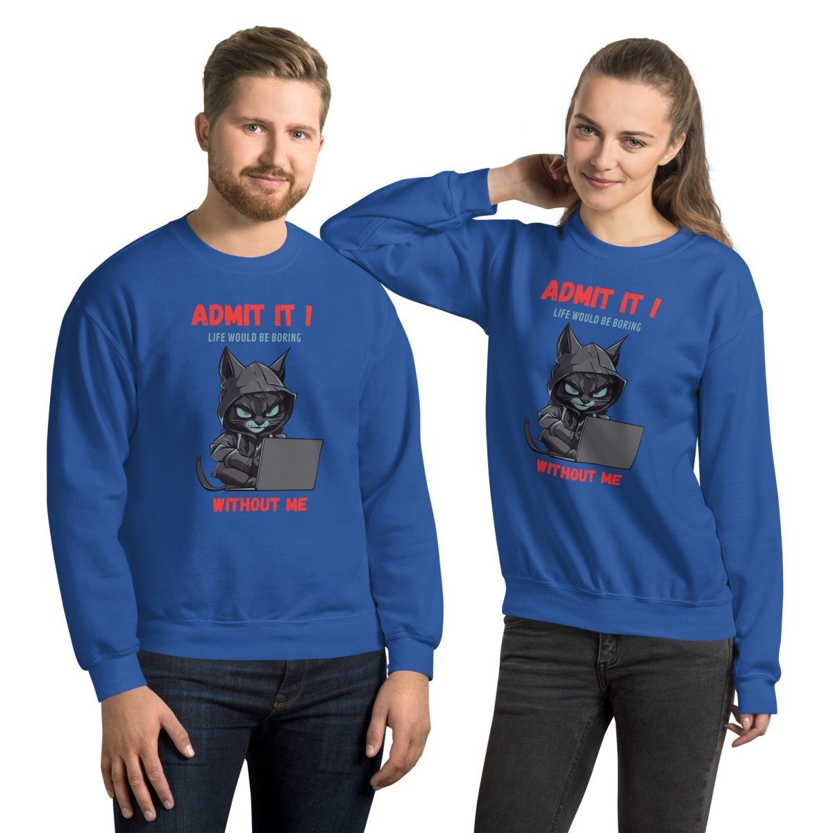 Sweatshirt | Chat Hacker & Sassy - Gildan - sweat - Felpatee