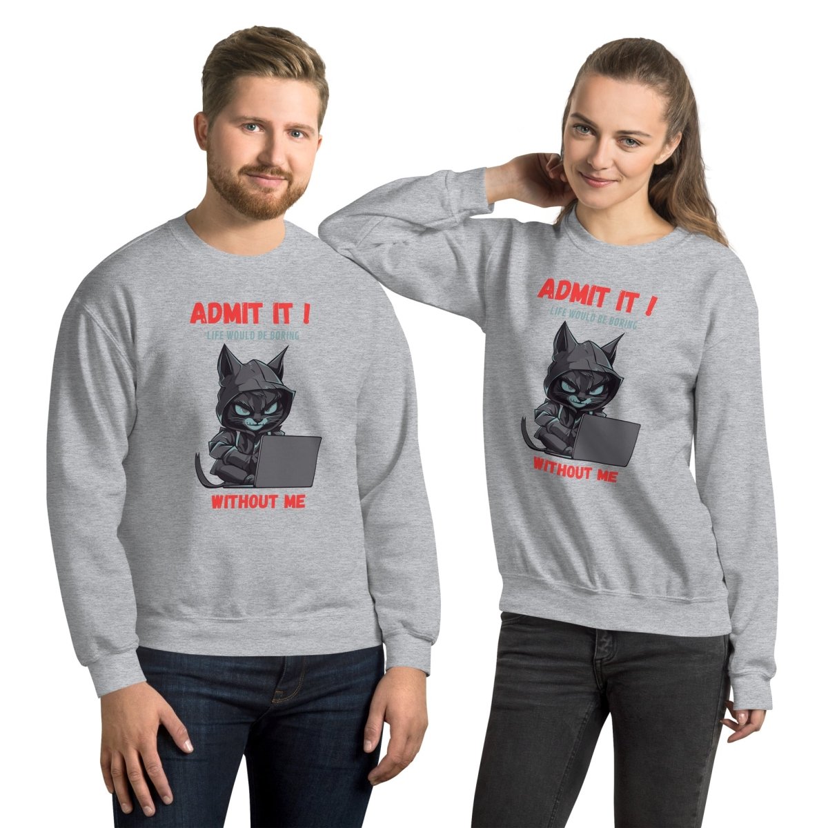 Sweatshirt | Chat Hacker & Sassy - Gildan - sweat - Felpatee