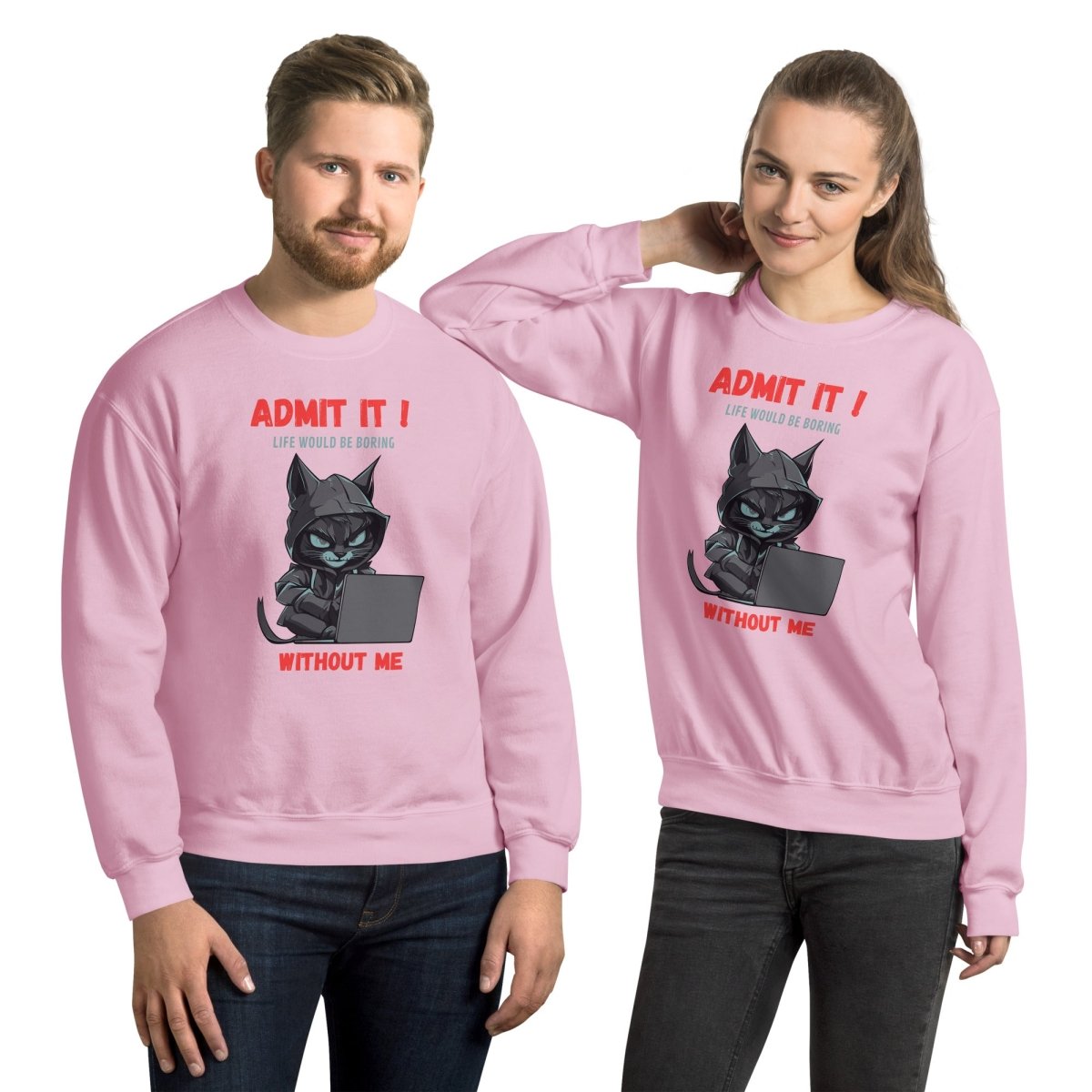 Sweatshirt | Chat Hacker & Sassy - Gildan - sweat - Felpatee