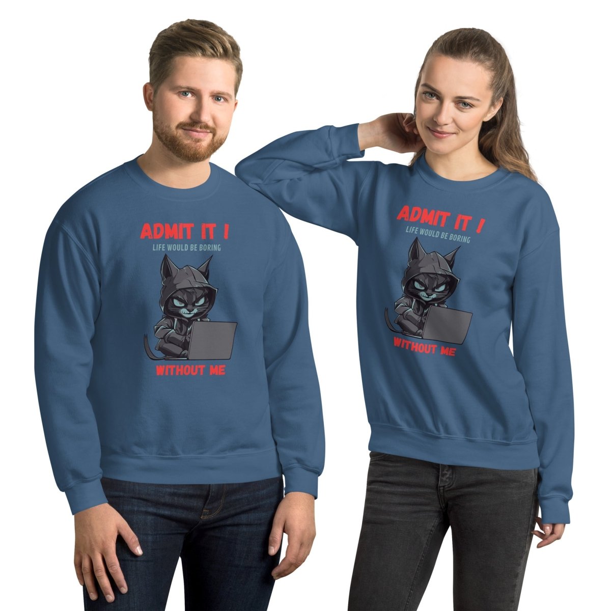 Sweatshirt | Chat Hacker & Sassy - Gildan - sweat - Felpatee