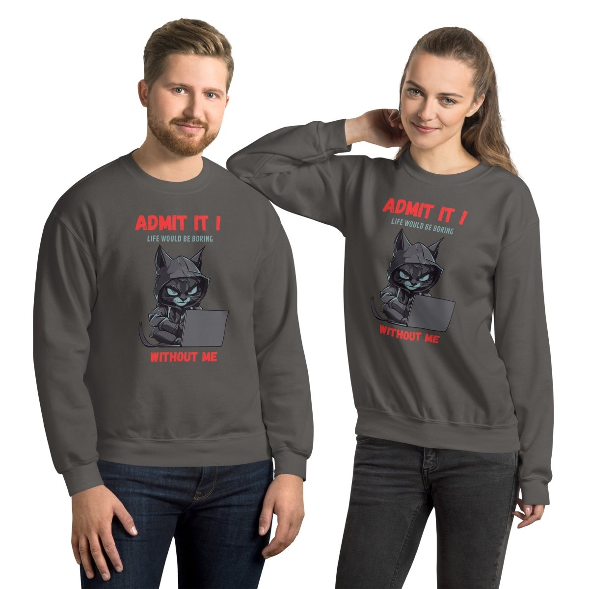 Sweatshirt | Chat Hacker & Sassy - Gildan - sweat - Felpatee