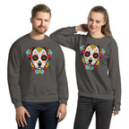 Sweatshirt | Chien Calavera Fleuri - Gildan - sweat - Felpatee