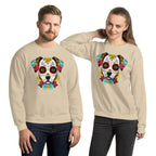 Sweatshirt | Chien Calavera Fleuri - Gildan - sweat - Felpatee