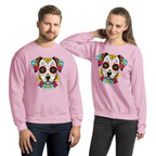 Sweatshirt | Chien Calavera Fleuri - Gildan - sweat - Felpatee