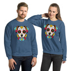Sweatshirt | Chien Calavera Fleuri - Gildan - sweat - Felpatee