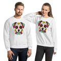 Sweatshirt | Chien Calavera Fleuri - Gildan - sweat - Felpatee