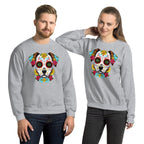 Sweatshirt | Chien Calavera Fleuri - Gildan - sweat - Felpatee